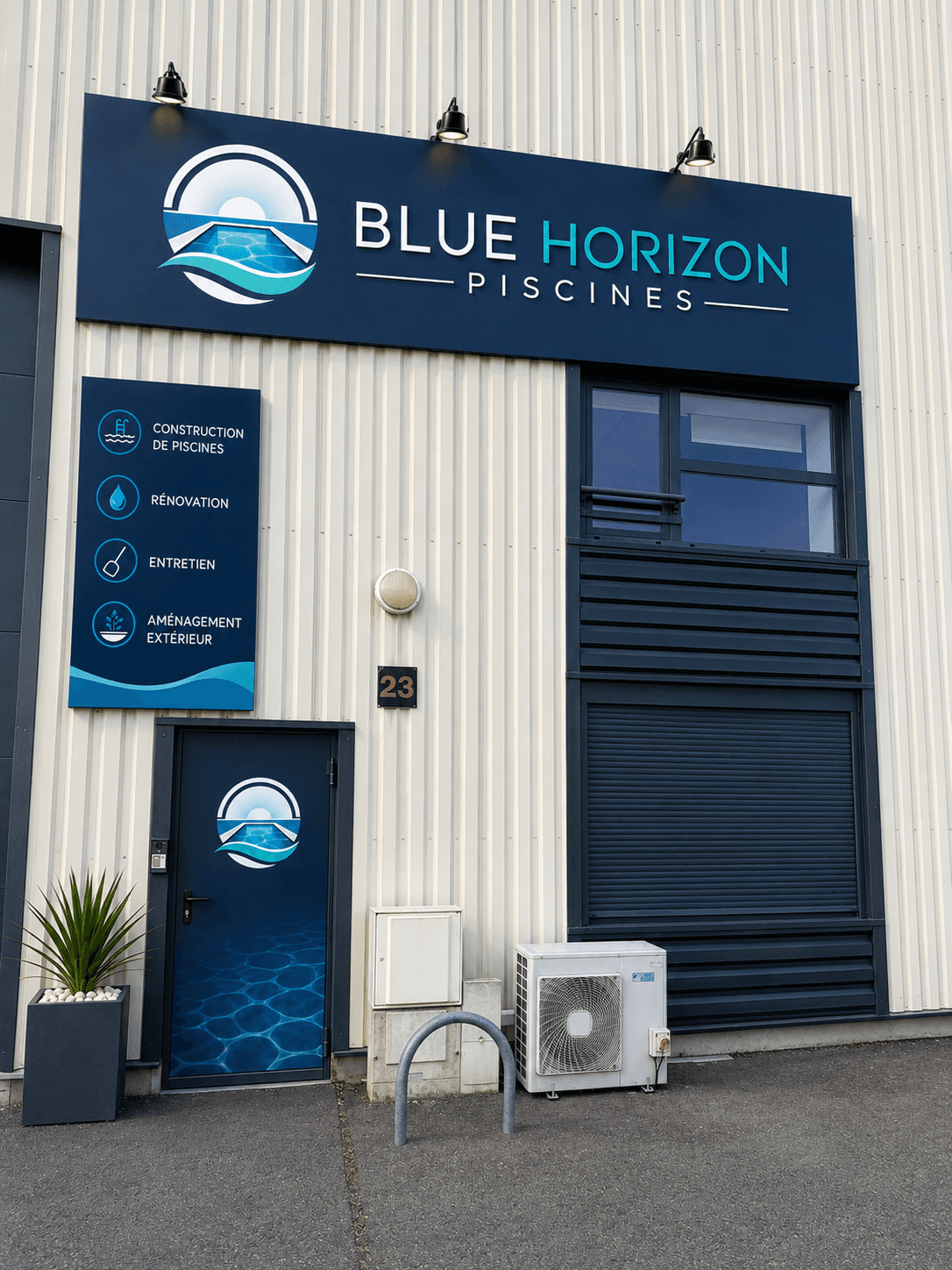 Locaux de Blue Horizon Piscines à Valenton